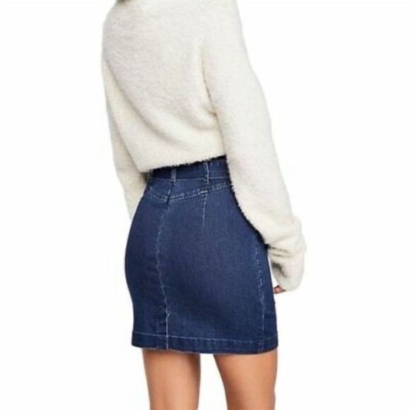 FREE People Living It Up Denim Skirt - Picture 3 of 3